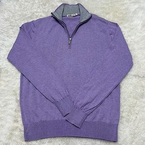 Amazing color! 💜 Maurizio Mens Zip Sweater Small